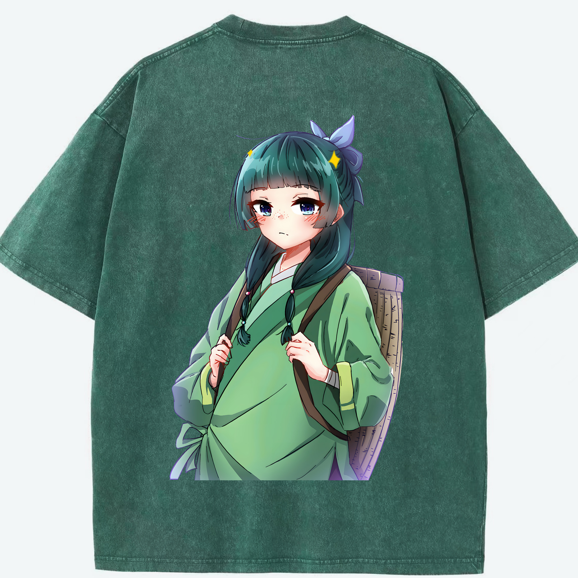 （画像用） 薬屋のひとりごと The Apothecary Diaries 綿100% ヴィンテージ風 半袖Tシャツ（背面プリント）